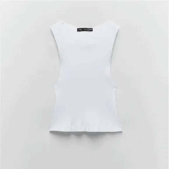 Zara Ribbed Top L - Picture 6 of 8